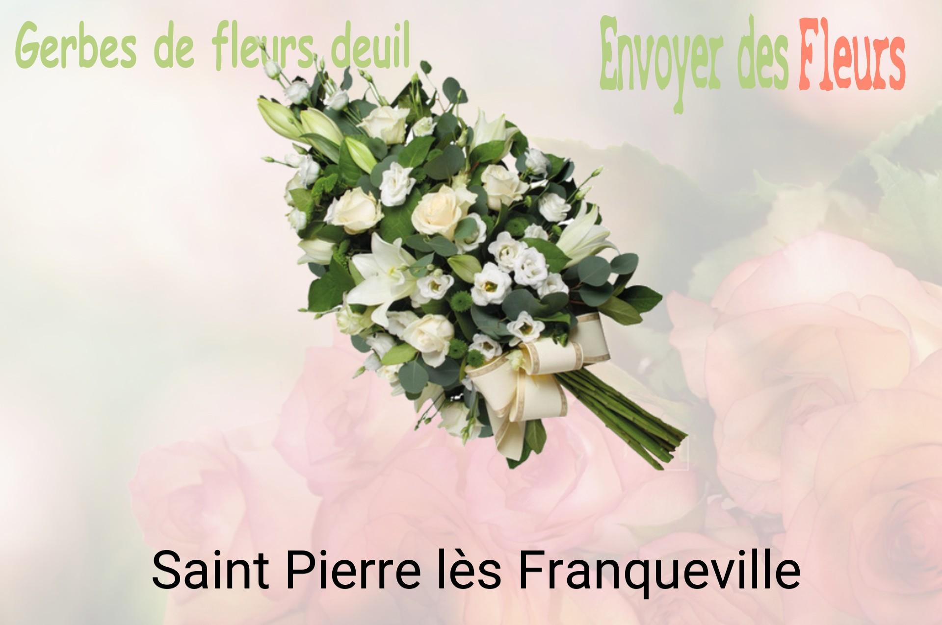 Gerbe de fleurs de deuil livrée à Saint-Pierre-lès-Franqueville